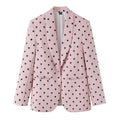 Elegant and loose casual buttonless suit jacket