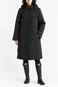 Hunter Isabelle Padded Rain Coat – Black