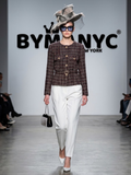 Women's Multi-Tone Tweed Belted Jacket BYMANYC ® New York CONTEMPORARY VIBRANT MODERN FASHION - New Collection