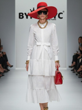 Maxi Dress New Collection BYMANYC ® New York • Eyelet Embroidery & Tiered Ruffles