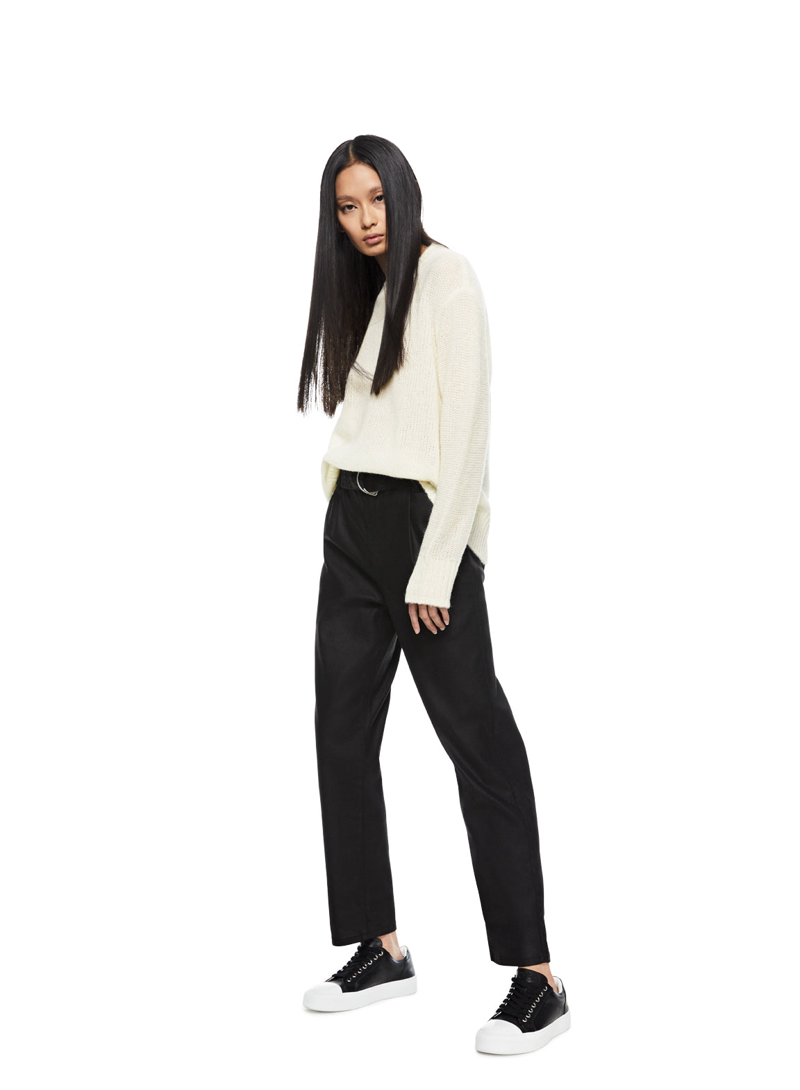 Alpaca Blend Sweater (Ivory)