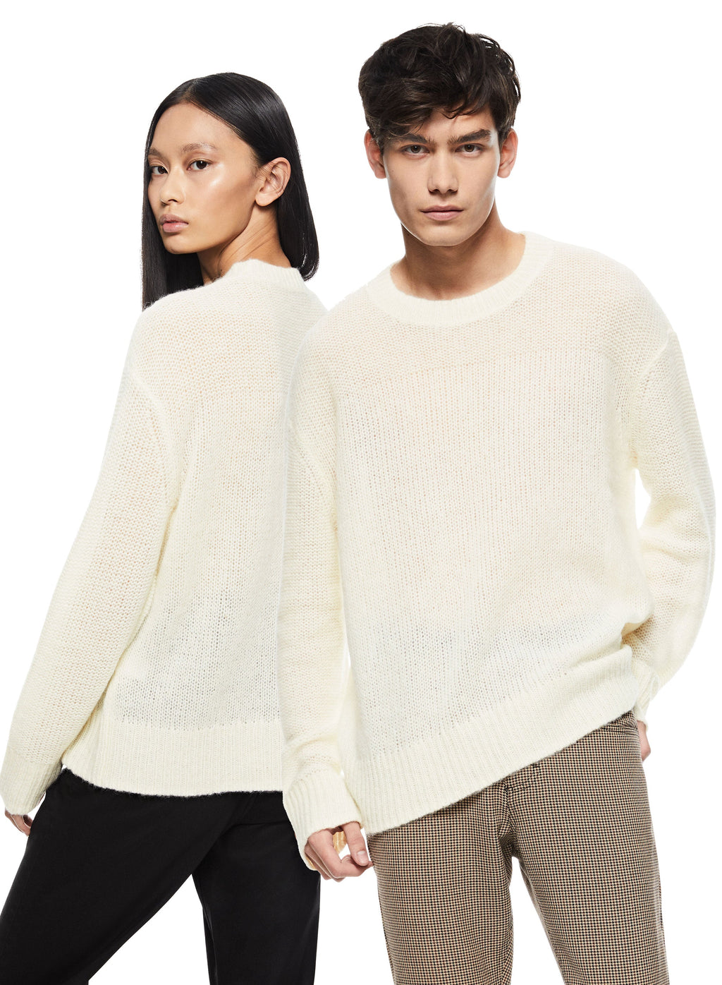 Alpaca Blend Sweater (Ivory)
