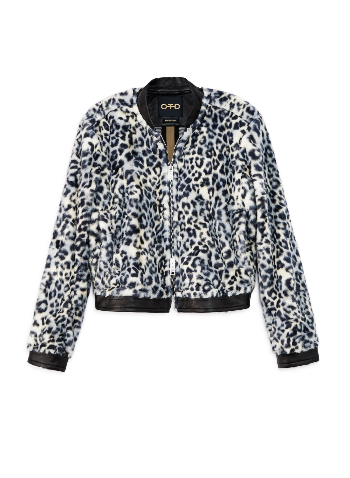 Animal Print Faux Fur Jacket